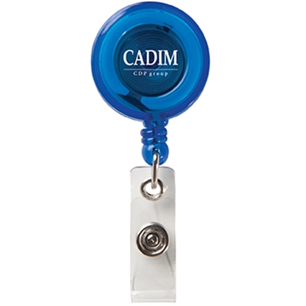 Translucent Blue color option for Round Secure A Badge Reel