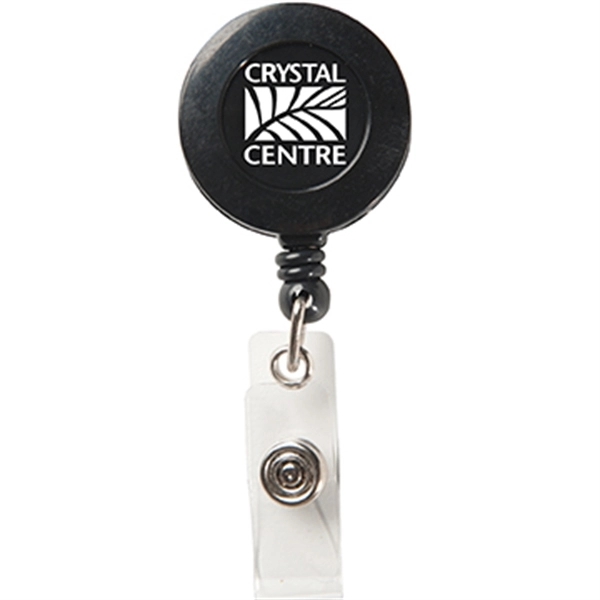 Black color option for Round Secure A Badge Reel With Alligator Clip