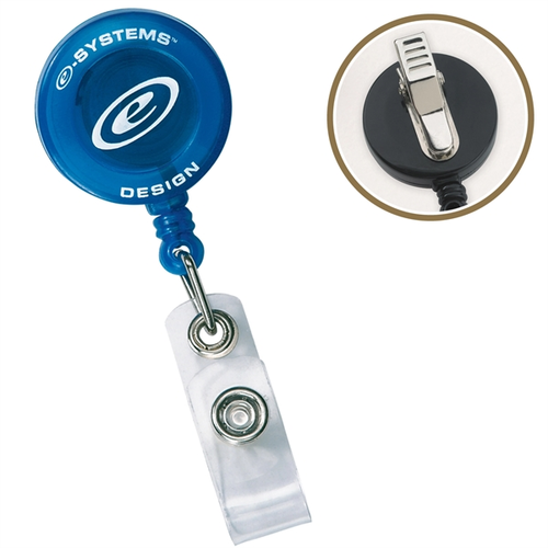 Main photo of Round Secure A Badge Reel With Alligator Clip