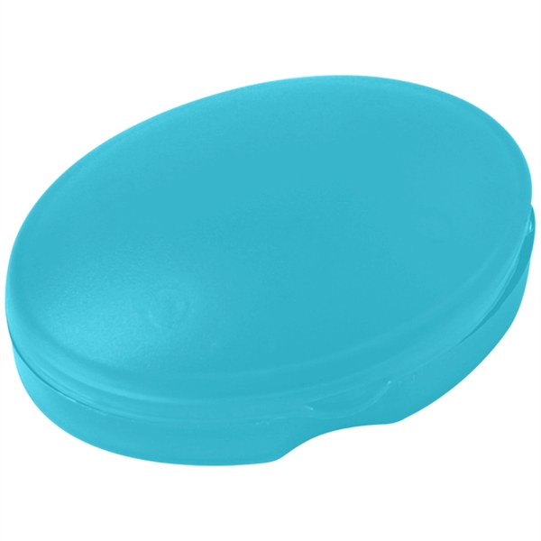 Translucent Aqua color option for Oval Pill Box