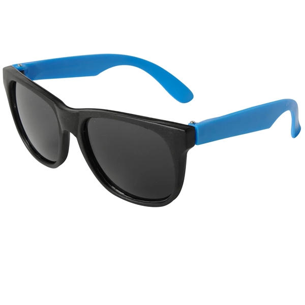 Neon Blue color option for Neon Sunglasses   Black Frame