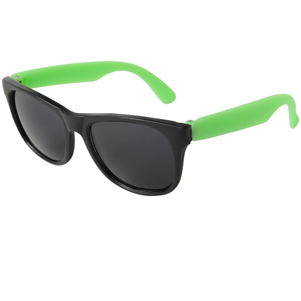 Neon Green color option for Neon Sunglasses   Black Frame