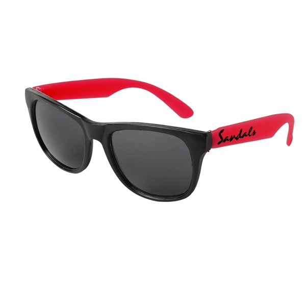 Red color option for Neon Sunglasses   Black Frame