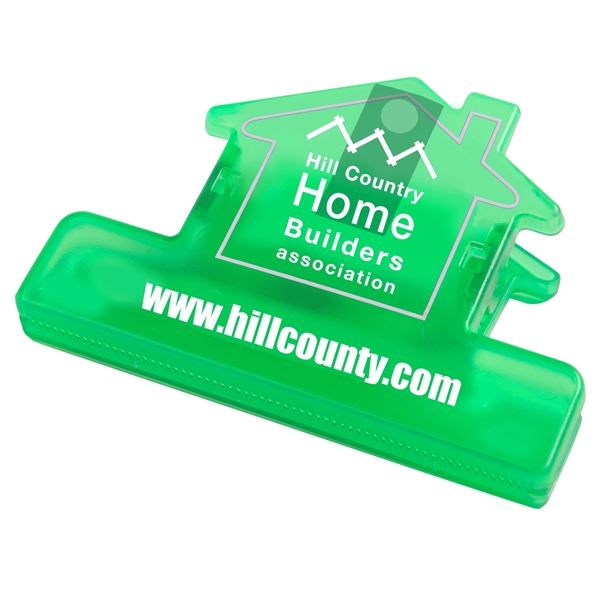 Translucent Green color option for House Shape Utility Chip Clip