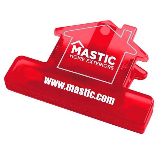 Translucent Red color option for House Shape Utility Chip Clip