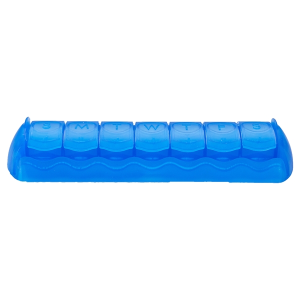 Translucent Blue color option for 7 Day Med Minder Pill Case