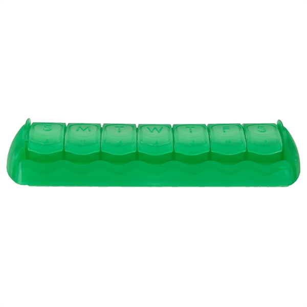 Translucent Green color option for 7 Day Med Minder Pill Case