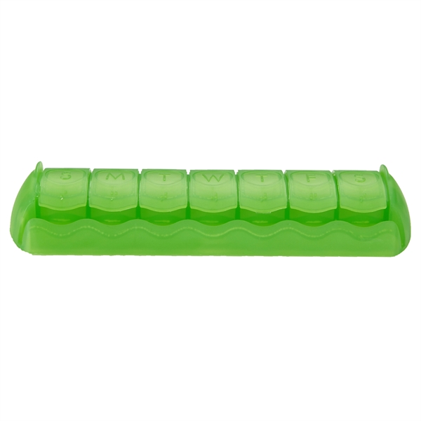 Translucent Lime color option for 7 Day Med Minder Pill Case