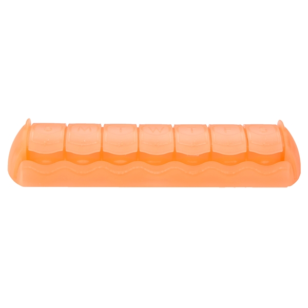 Translucent Orange color option for 7 Day Med Minder Pill Case