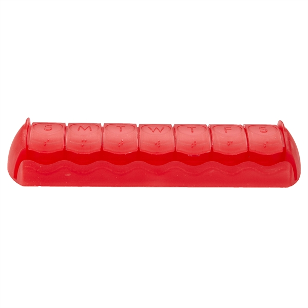 Translucent Red color option for 7 Day Med Minder Pill Case