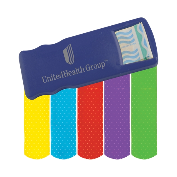 Dark Blue color option for Bandage Dispenser With Colored Bandages