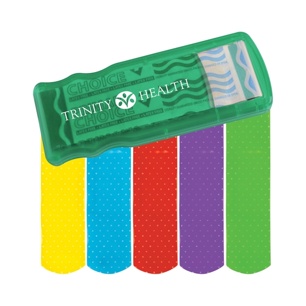 Translucent Green color option for Bandage Dispenser With Colored Bandages