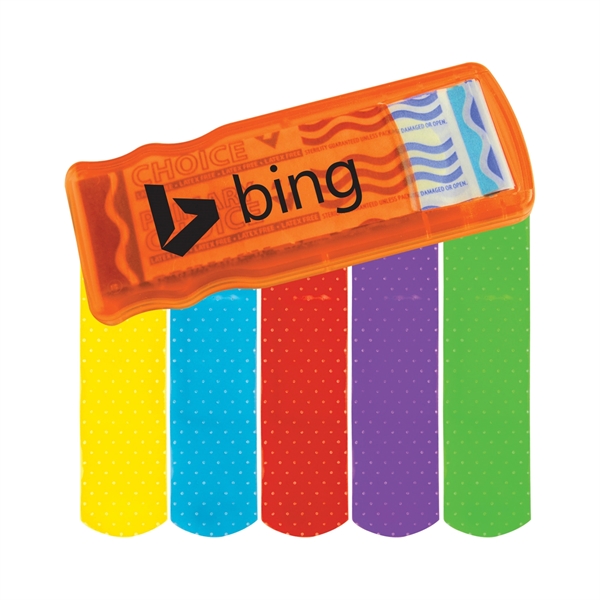Translucent Orange color option for Bandage Dispenser With Colored Bandages