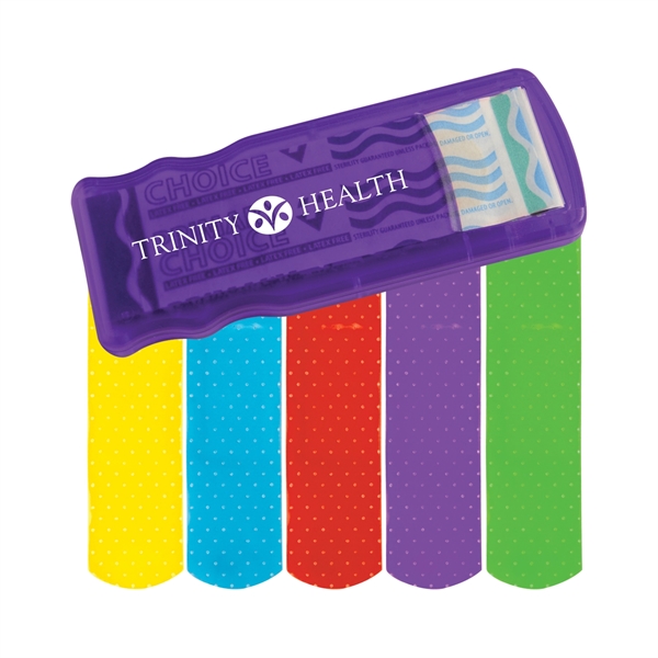 Translucent Purple color option for Bandage Dispenser With Colored Bandages