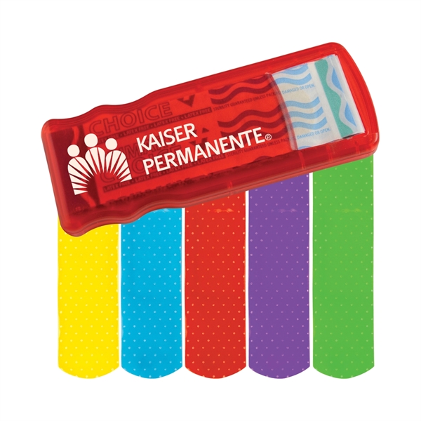 Translucent Red color option for Bandage Dispenser With Colored Bandages