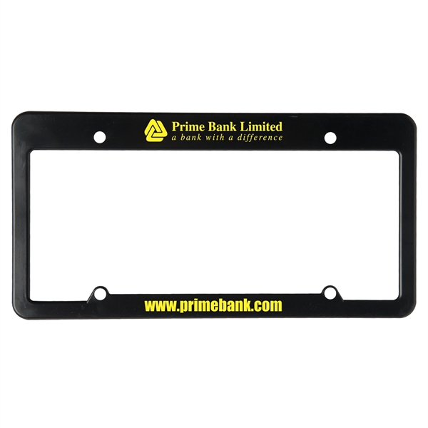Black color option for License Plate Frame (4 Holes   Straight Top)