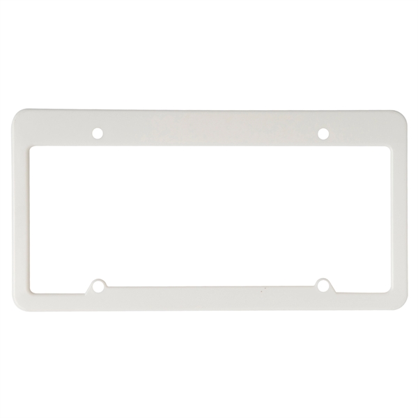 White color option for License Plate Frame (4 Holes   Straight Top)