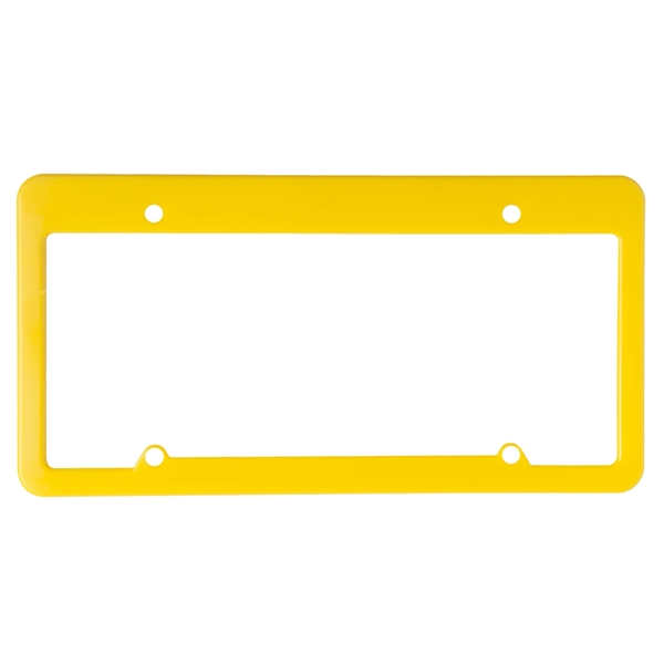 Yellow color option for License Plate Frame (4 Holes   Straight Top)