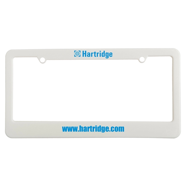 White color option for License Plate Frame (2 Holes   Straight Bottom)