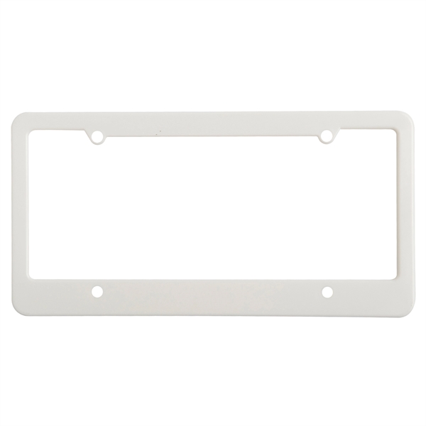 White color option for License Plate Frame (4 Holes   Straight Bottom)