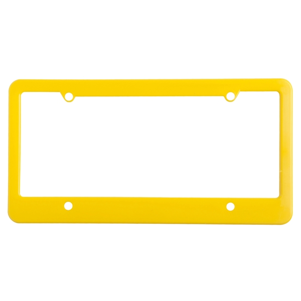 Yellow color option for License Plate Frame (4 Holes   Straight Bottom)
