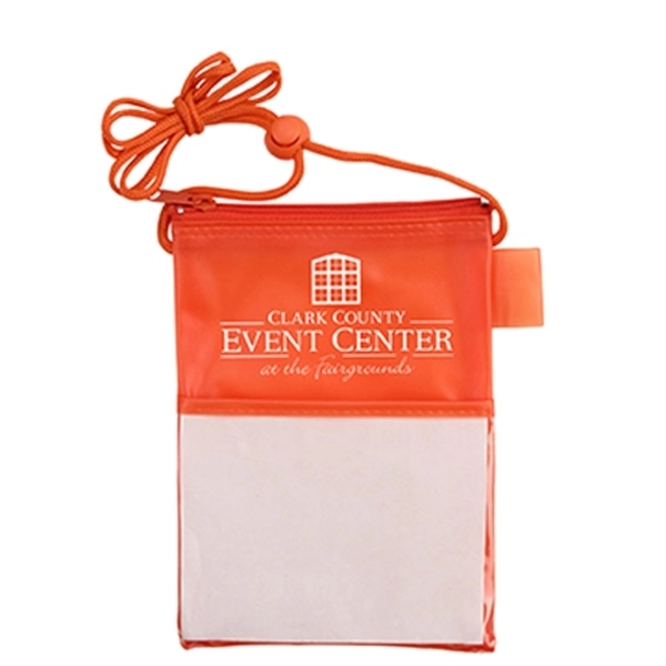 Translucent Orange color option for Tradeshow Badge Holder