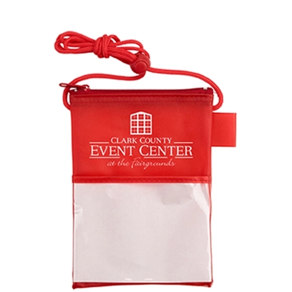 Translucent Red color option for Tradeshow Badge Holder