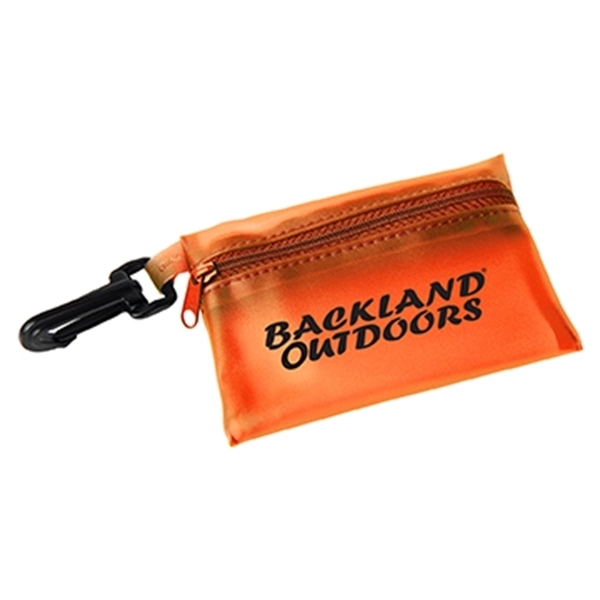 Translucent Orange color option for Mini First Aid Kit With Carabiner