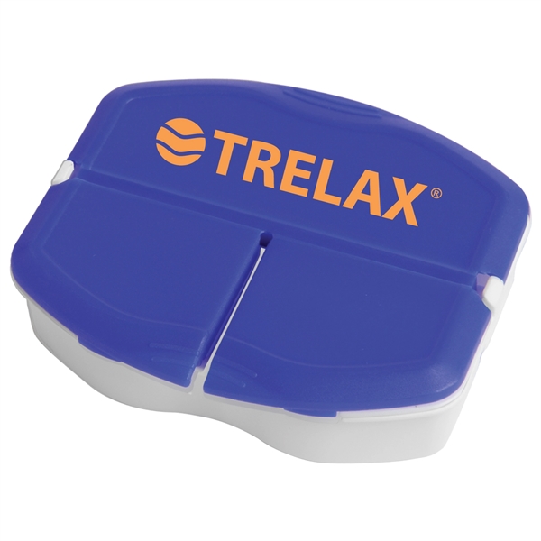 Blue color option for 3 Compartment Pill Box   Tri Minder