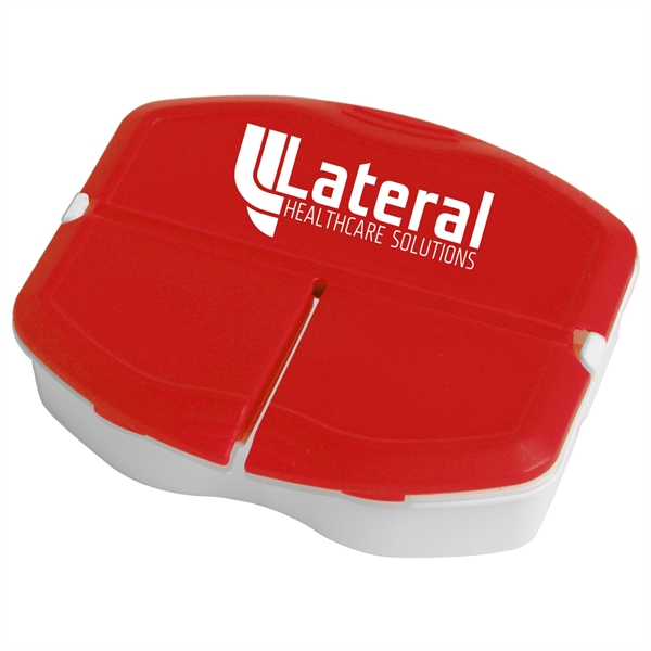 Red color option for 3 Compartment Pill Box   Tri Minder