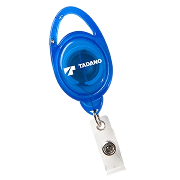 Translucent Blue color option for Clip On Retractable Badge Holder Reel