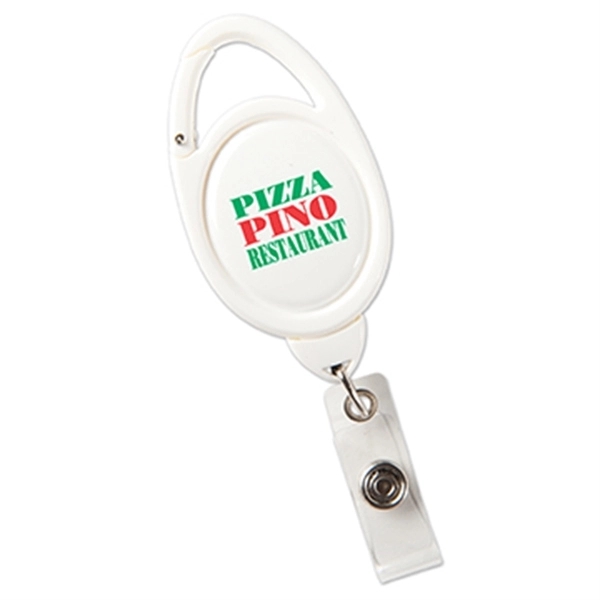 White color option for Clip On Retractable Badge Holder Reel