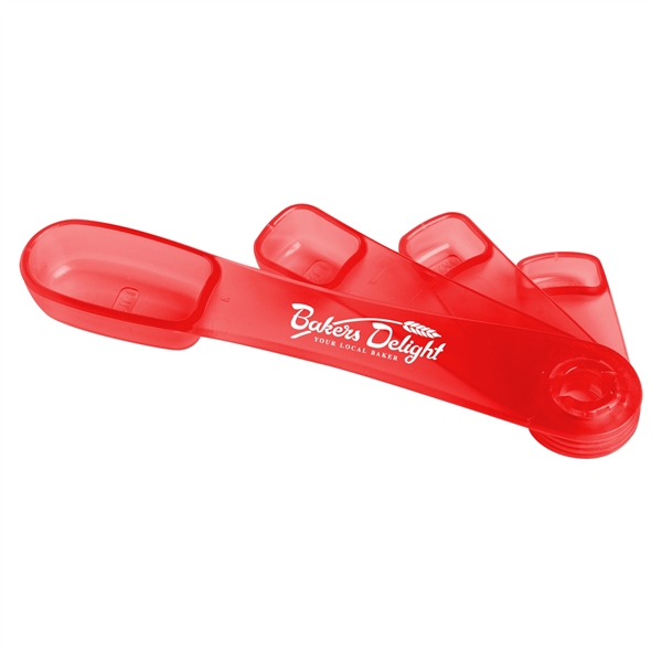 Translucent Red color option for Swivel It Measuring Spoons Set