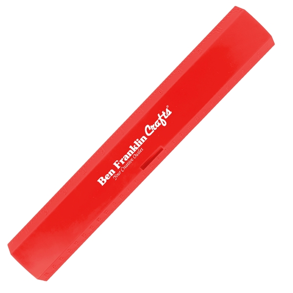 Red color option for 12" Plastic Ruler