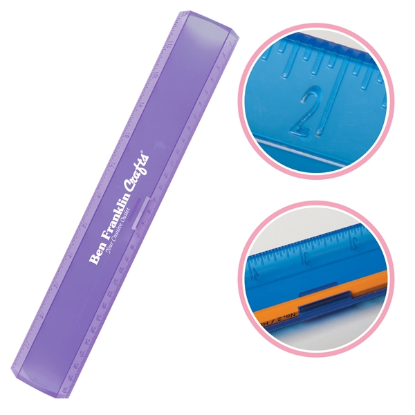 Translucent Purple color option for 12" Plastic Ruler