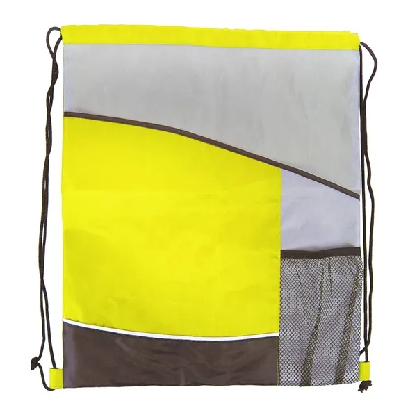 Yellow color option for Blank, Varsity Drawstring Backpack