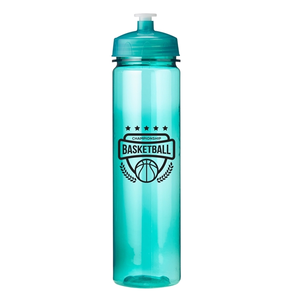 Translucent Aqua color option for 24 Oz Polysure Revive Wide Mouth Sport Water Bottle