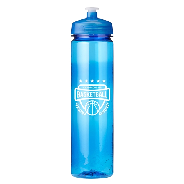 Translucent Blue color option for 24 Oz Polysure Revive Wide Mouth Sport Water Bottle