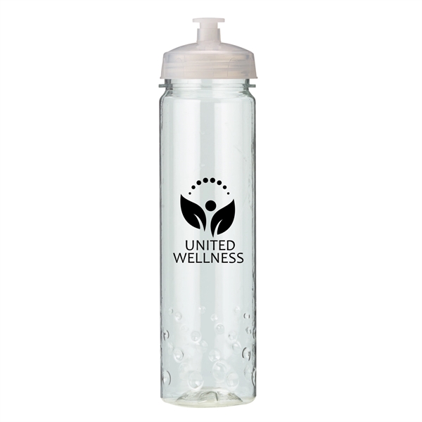 Translucent Clear color option for 24 Oz Plastic Sports Water Bottle