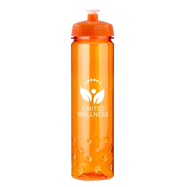 Translucent Orange color option for 24 Oz Plastic Sports Water Bottle