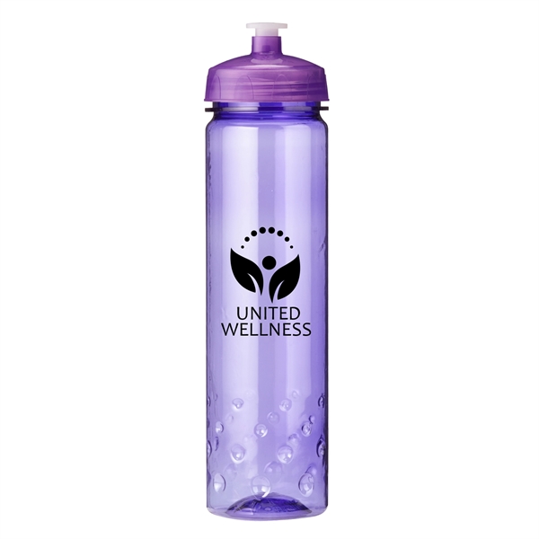Translucent Purple color option for 24 Oz Plastic Sports Water Bottle