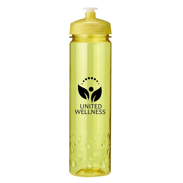 Translucent Yellow color option for 24 Oz Plastic Sports Water Bottle