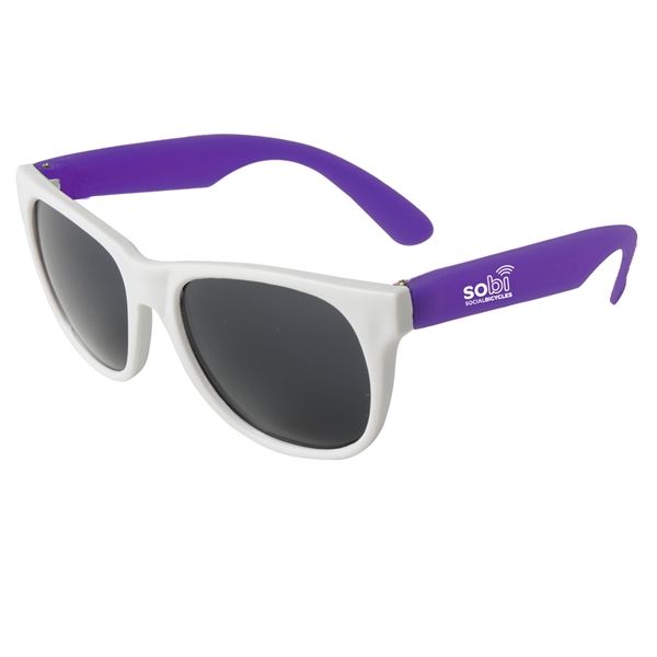 Purple color option for Neon Sunglasses   White Frame