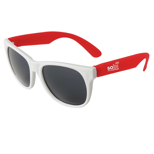 Red color option for Neon Sunglasses   White Frame