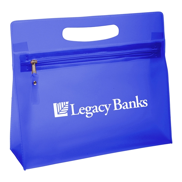 Frost Royal Blue color option for Vanity Makeup Bag