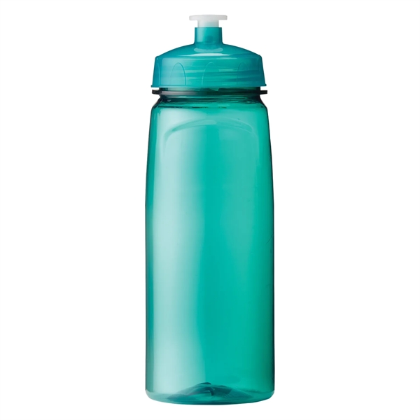 Translucent Aqua color option for 24 Oz Polysure Grip'n Sip Sports Squeeze Bottle
