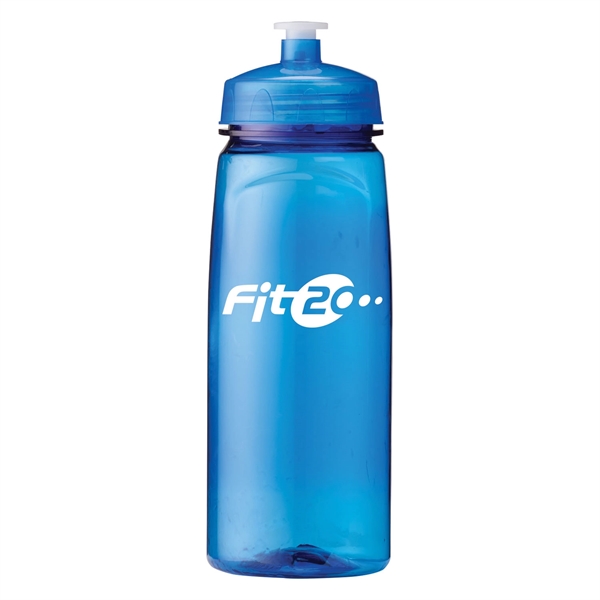 Translucent Blue color option for 24 Oz Polysure Grip'n Sip Sports Squeeze Bottle