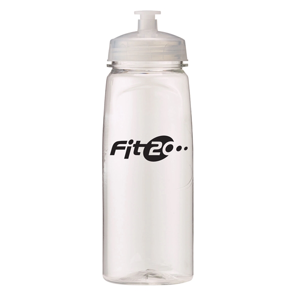 Translucent Clear color option for 24 Oz Polysure Grip'n Sip Sports Squeeze Bottle