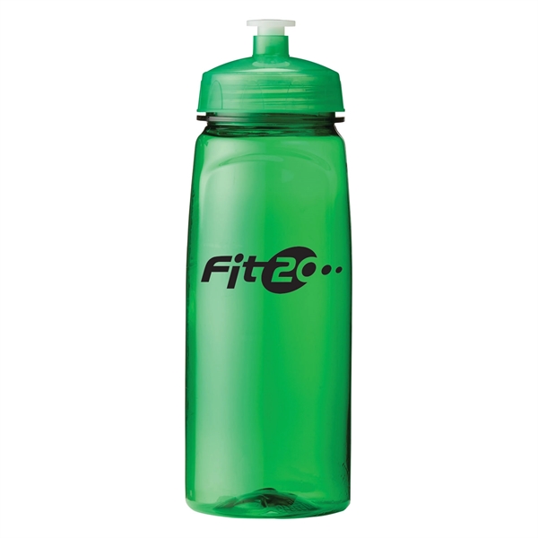 Translucent Green color option for 24 Oz Polysure Grip'n Sip Sports Squeeze Bottle