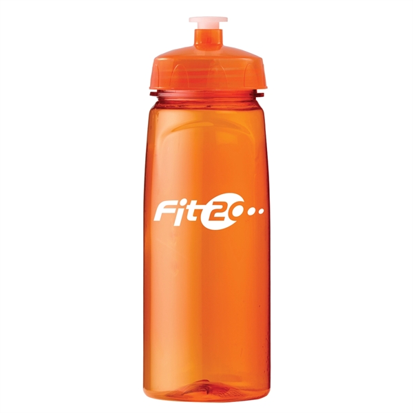 Translucent Orange color option for 24 Oz Polysure Grip'n Sip Sports Squeeze Bottle